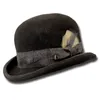 Береты, винтажная шляпа-федора, шерстяная шляпа с короткими полями, круглый верх в стиле вестерн, универсальная повседневная одежда для ужина на открытом воздухе