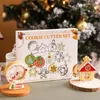 Pişirme Kalıpları Noel Çerez Kesiciler Seti 6 PCS Snoweflak Kiti Kalıp Diy Kek Dekorasyon Araçları Parti