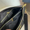 Bolso de hombro a cuadros de diseñador, bolso cruzado para mujer, bolsos grandes negros con cremallera de 26cm, correa ancha de cuero, bolsos de calidad con espejo de cuero genuino, bolsos cruzados clásicos