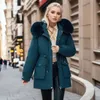 Mulheres jaquetas inverno engrossar algodão quente jaqueta casaco mulheres casuais parkas roupas de outono forro de pele solta moda com capuz outwear 231218