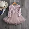 女の子のドレス幼児の赤ちゃんの女の子の女の花のドレス