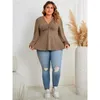 Bluzki damskie XL-4XL Bluzka Plus Size Casual Ladies Tops Lose Ubranie