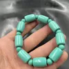 Bracciale da uomo con perline tubolari in imitazione turchese ottimizzato