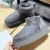 Klasyczne Ultra Mini Bott Bott Tasman Tazz Designer Matte Fur Boots Kapcieczki