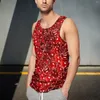 Men's Tank Tops Sweet Cherries Top Man's Fruit Print Training Oversized Summer Cool Custom Sleeveless Shirts