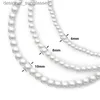 Colares Pingente Novo Tren Imitação de Pérolas Colar Para Homens Temperamento Simples Handmade Strand Bead Colar Homens Fine Jewelry Wedding GiftL231218