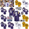 Anpassade LSU Tigers Men Youth Joe Burreaux Jersey Burrow Clyde Edwards-Helaire Odell Beckham Jr. Leonard Fournette College Football Jerseys CU