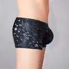 Cuecas verão brilhante leopardo impressão mulheres shorts bottoms elástico briefs underwears mulheres boxer pantiesl231218