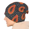 Berets Tropical Fuits Papaya Bonnet Hat Knit Hip Hop Street Skullies Beanies Men's Women's Summer Dual-use Cap