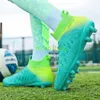 New Style Women Men Football Shoes AG TF Soccer Boots Youth Comfortable Training Shoes High Top Size EUR 31-48