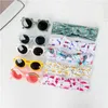 Haaraccessoires Baby Kleurrijke Beer Zonnebril Hoofdband Set Mode Grote Boog Hoofdband Voor Meisjes Kinderen Strand Reizen Outfit