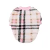 Dog Apparel Pet Fleece Autumn And Winter Thickened Plaid Casual Simple Warm Clothes Vest No Air Leakage