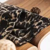 Scarves European American Fashion Leopard Print Imitation Cashmere Women's For Winter Warmth Commuting Cold Protection Shawl