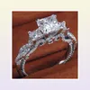 Vecalon Romantic Vintage Female Ring Threestone Diamond CZ 925 여성용 스털링 실버 약혼 웨딩 밴드 링 45060648921032