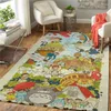 Carpets Tropical Flower 3D Printed Carpet Mat For Living Room Doormat Flannel Print Bedroom Non-slip Floor Rug Style-3