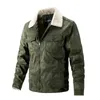 Parkas pour hommes col de fourrure en cuir s hommes hiver plus velours outillage décontracté Parka mode coréenne hommes couleur unie veste thermique 231215