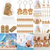 New Christmas Toy Supplies 50Set Baby Shower Gifts for Guests Keychain with Organza Bag 20pcs Wedding Souvenars for Guests Girl Boy Birthday Party Supplies