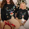 Family Matching Outfits Christmas Sweatshirt Xmas Sweaters Mother Father Daughter Son Outfit Women Men Couple Jersey Kids Tops 231218