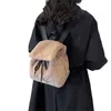 Torby szkolne moda dla dziewczynki wszechstronna pluszowa torba z plecakiem z uchwytem