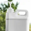 Bottiglie di stoccaggio Contenitore in plastica quadrato da 1 pz con erogatore a pompa Bottiglia ricaricabile da viaggio in HDPE bianco latte