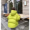 Women Down Down Parkas Green Jacket Woman Black Hooded Fashion American Streetwear Y2K Style Duck Feather Female Krótka warstwa warta 231218