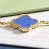 Clover Armband Womens Designer Armband Chain Jewelry Elegant Pearl 18k Gold Women and Girl Gift Charm Good N7L4