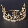 ESERES Vintage Koningskroon Voor Mannen Goud Big Size Verstelbare Cirkel Koninklijke Koning Tiara Bruiloft Haaraccessoires C18112001234a