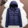 Mulheres Down Parkas 15 Cores Mulheres Puffer Jaquetas Plus Size 5XL 6XL 7XL Primavera Outono Com Capuz Feminino Ultra Leve Casacos Empacotáveis 231218