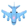 Electric RC Car Children Airplane Toy Electric Plane Model with Flashing Light Sound Assembly for Kids Boys Birthday Gift 231218