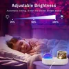 Dekorativa föremål Figurer Galaxy Dynamic 360 Degrees Ocean Star Sky Starry Projector Night Light Home Decoration for Kids Baby Gift 231216