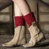 Peças de sapatos Acessórios 1Pair Crochet Polainas Mulheres Inverno Ao Ar Livre Elastic Boot Cuffs Lady Macio Curto Malha Toppers Bota Meias Proteção de Tornozelo 231218