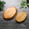 Plates Bamboo Utensil Holder Solid Wood Tray Kitchenware Simple Dried Fruit Oval Dinner Party