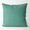 Pillow Mint Green Geometric Pattern Home Bedroom Living Room Cover 40x40cm Linen Decorative Pillowcase Sofa Bed