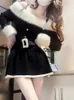 Robes sexy urbaines automne à manches longues élégantes Y2k mini robe femme courte fête robe tricotée noire mince robe sexy mode coréenne 231215