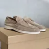 Mans Cashmere jurk dames schoenen loafers ontwerpers schoen klassiek ronde tenen flat hiel vrijetijdscomfort vier seizoenen vrouwen uit kantoor sneaker met doos 45 13727