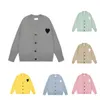 Womens Candy-Colored Pullover Cardigan V-neck mens designer sweater Heart Classic Knitwear Sweater cashmere sweaters men