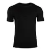 Men's Suits B3620 Men Short Sleeve Black Solid Cotton T-shirt Gyms Fitness Bodybuilding Workout T Shirts Male Summer Casual Slim Tee Tops