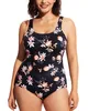 T-Shirt Delimira Women's Swimwear Plus Size Swimsuit One Piece Bathing Suit Backless Basic Modest Swimsuits