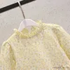 Flickans klänningar baby barn spetsklänningar för flickor festklänning kläder för tonåringar långärmad vårens höstbarn kostym 6 8 10 12 13 år
