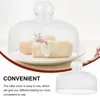 Dinnerware Sets Dome Cover Cake Glass Display Dessert Serving Stand Covers Tent Plate Cheese Clear Lid Protector Mini Case Bell Cloche