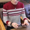 Men's Sweaters Korea And Pullovers Men Long Sleeve Knitted Sweater High Quality Winter Warm Navy Coat 3xl Est