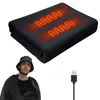 Couvertures Couverture électrique USB Coussin chauffant portable Chauffe-corps thermique avec réglage de la température pour temps froid