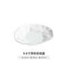 Plates White Porcelain Dinner Set Dishes Irregular Shape Ceramic Cake Plate Bowl Tableware Full For Restaurant