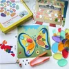 Yuva istifleme oyuncakları Montessori gökkuşağı şeffaf çakıl çocuklar eğitim oyuncakları plastik taşlar istifleme oyunu bebek duyusal renk sıralama oyuncakları q231218