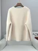 Pelliccia da donna girocollo minimalista in pile di pelle di pecora cappotto integrato corto in pelo di agnello giovane modello invernale 2023