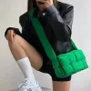 Nieuwe Nylon Gewatteerde Schoudertas Stiksels Geweven Messenger Bag Beroemde Merk Designer Vrouwen Crossbody Tassen Katoenen Handtassen totebag