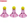 Badminton Shuttlecocks 3pcs/Lot Badminton Airshuttle Plastikowa piłka nylonowa do treningu 3 szt. Pióro Birdies Odporność na wiatr 231216