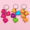 Decorative Figurines Acrylic Heart Keychain Small Pendant Exquisite Gift Handbag Key Chain Little Creative Gifts