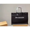 Ysaint River Gauche Tote Bagsデザイナーバッグ新しい女性キャンバスレターショッピングポータブルビーチファッショントート大容量女性最高品質トートハンドバッグ