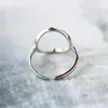 Clusterringen Boheemse Vintage Minimalistische Zilveren Kleurcirkel Voor Vrouwen Dames Vrouwelijke Verlovingsring Verstelbare Boho Fijne Sieraden Geschenken